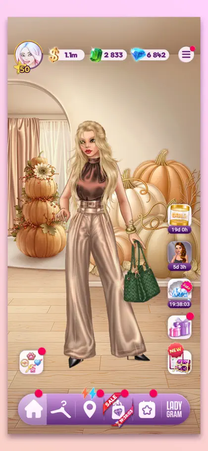 Screenshot 3 von 6 zu Lady Popular: Dress Up Game