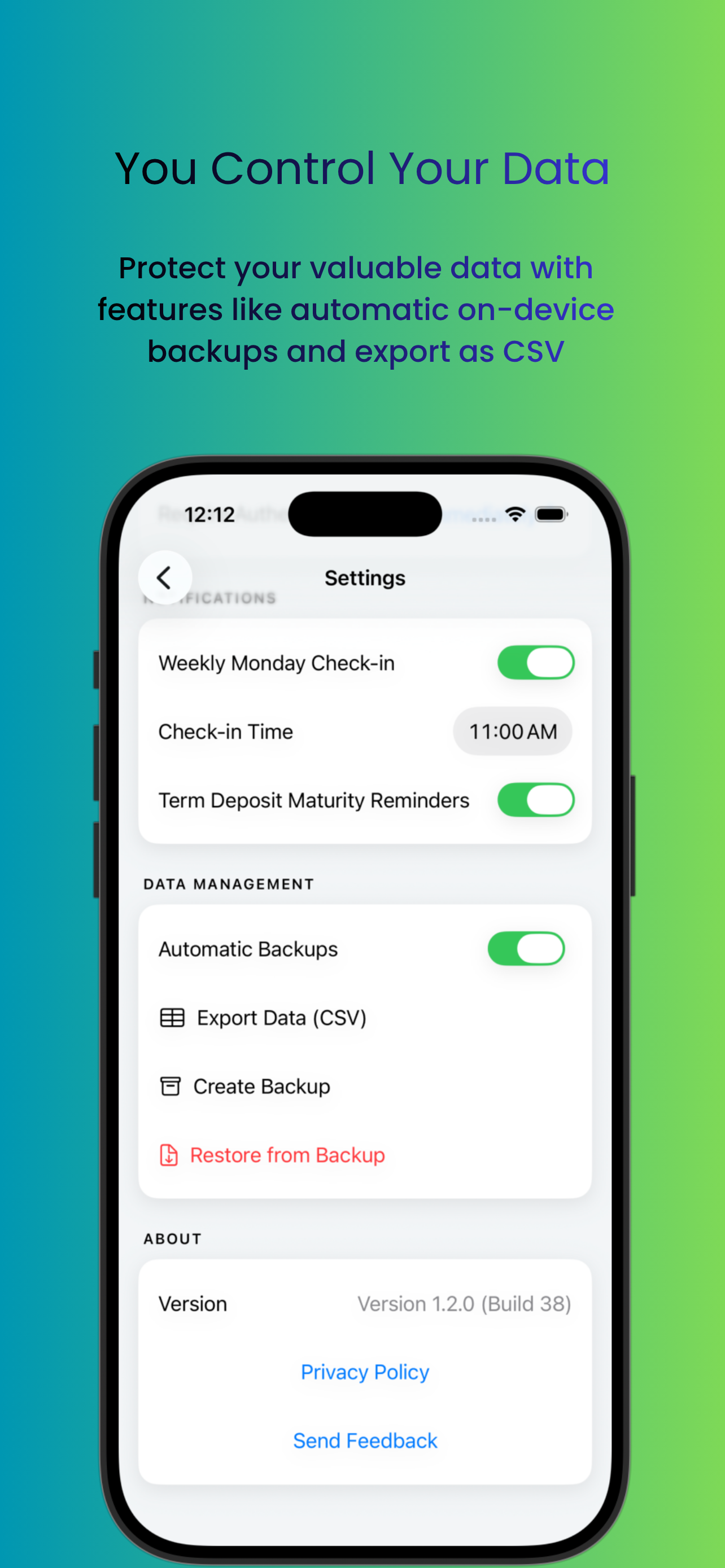MonDe: Your Private Money Book