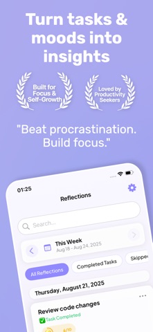Task & Mood Tracker - Lumora screenshot