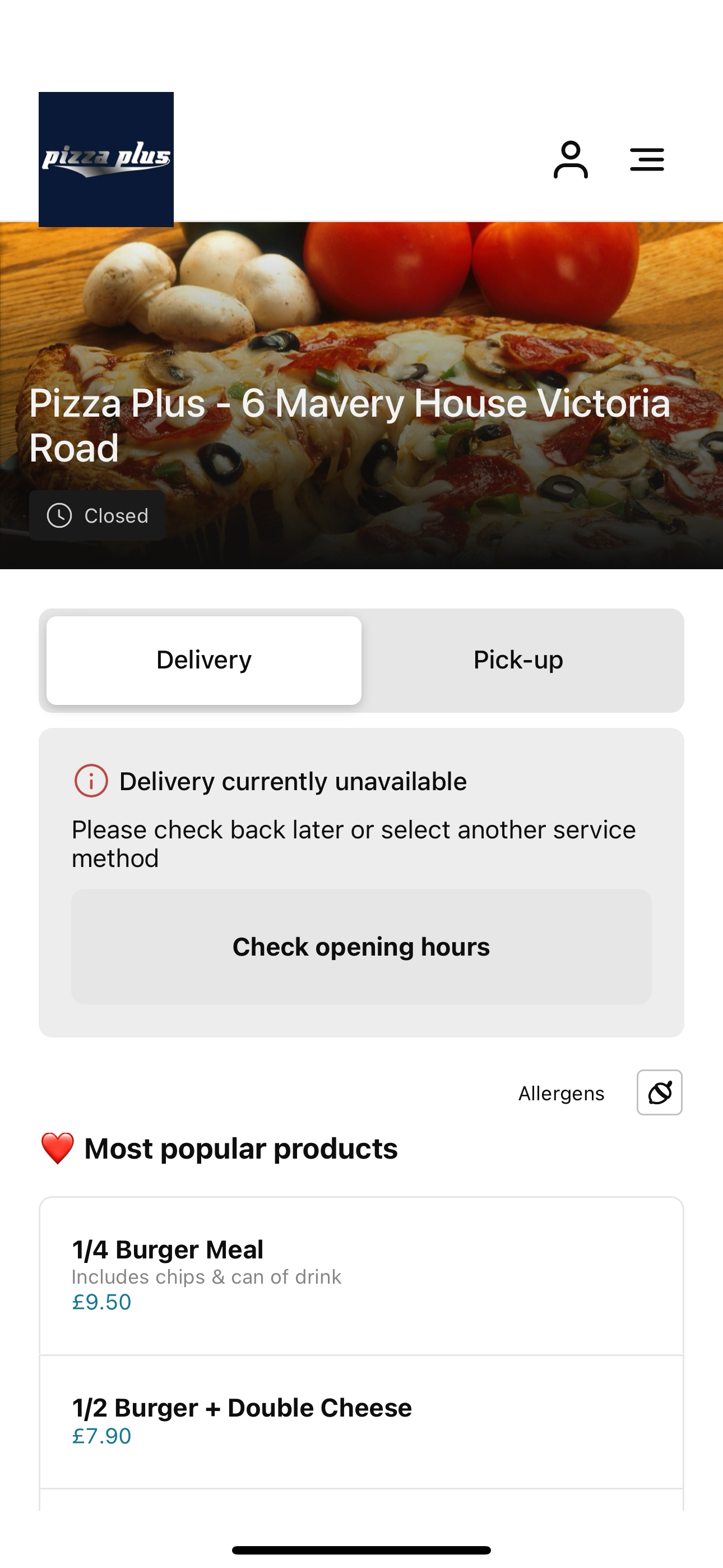 Pizza Plus - 6 Mavery House UK
