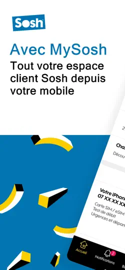 Capture d'écran de MySosh France sur iPhone 1