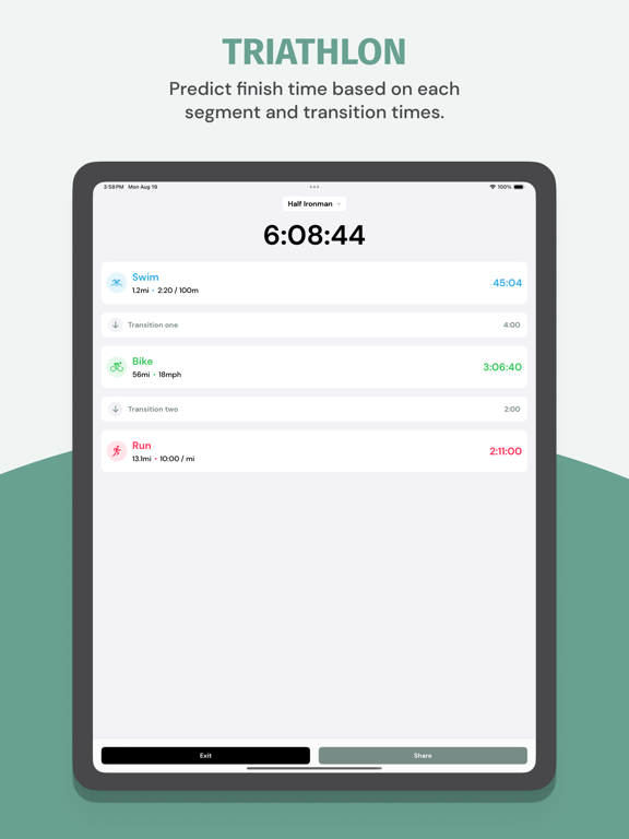 Pace Chase iPad screenshot 5 - Sports app