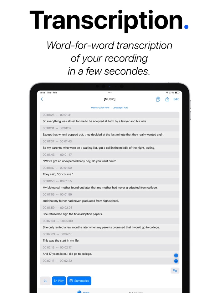 Speech to Text - Transcriber