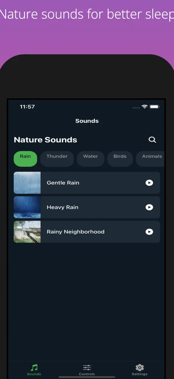 Screenshot #3 pour Rain Sounds: Relax & Sleep