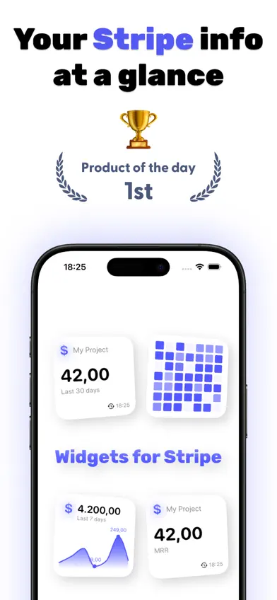 Widgets for Stripe: Stats screenshot 1