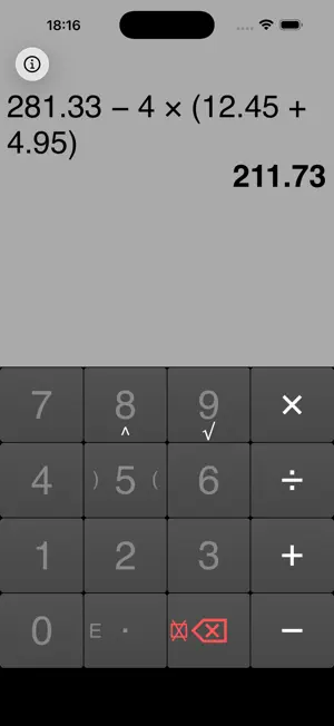 FastCalc lite screenshot 2