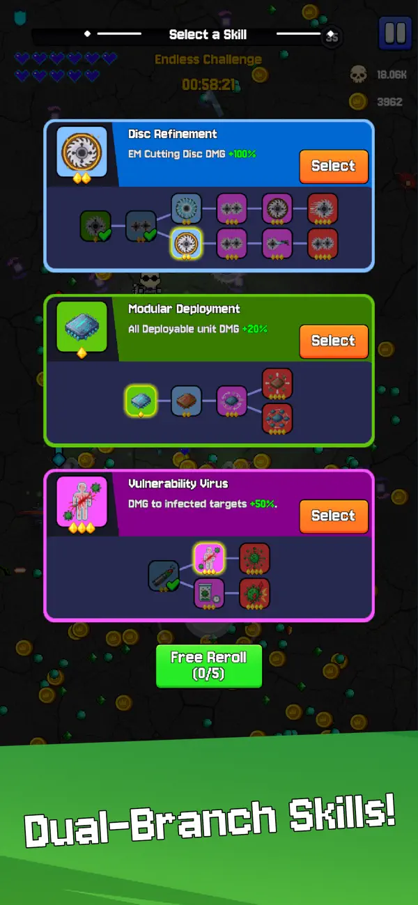 Crazy Gunner: Pixel Survivor iOS Mod IPA screenshot 3 - iOS game interface