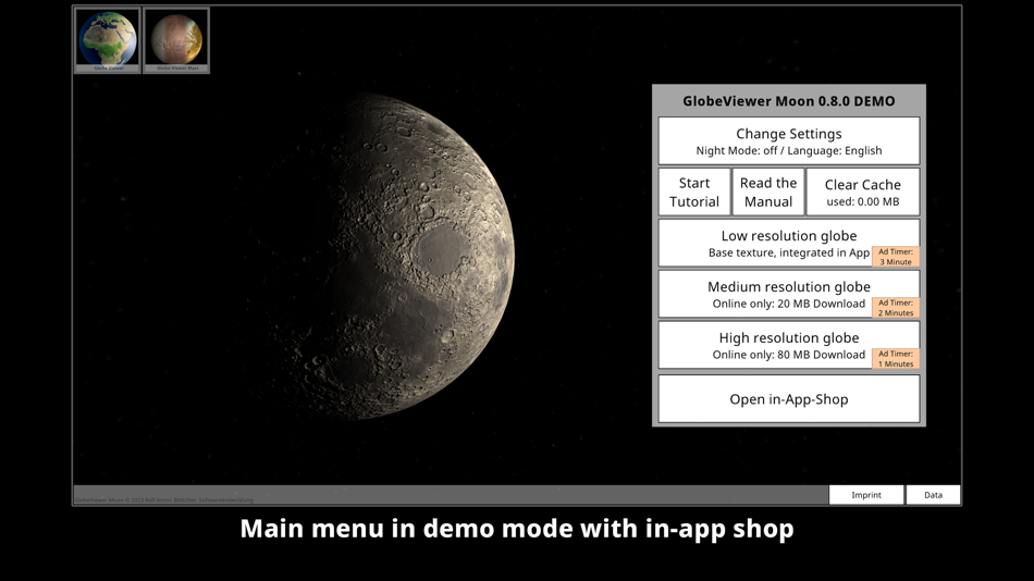 #2. GlobeViewer Moon (macOS) بواسطة: RAB-Software