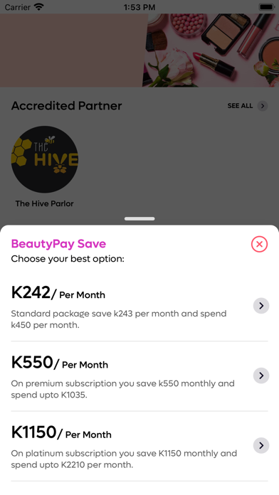 BeautyPay Care Screenshot