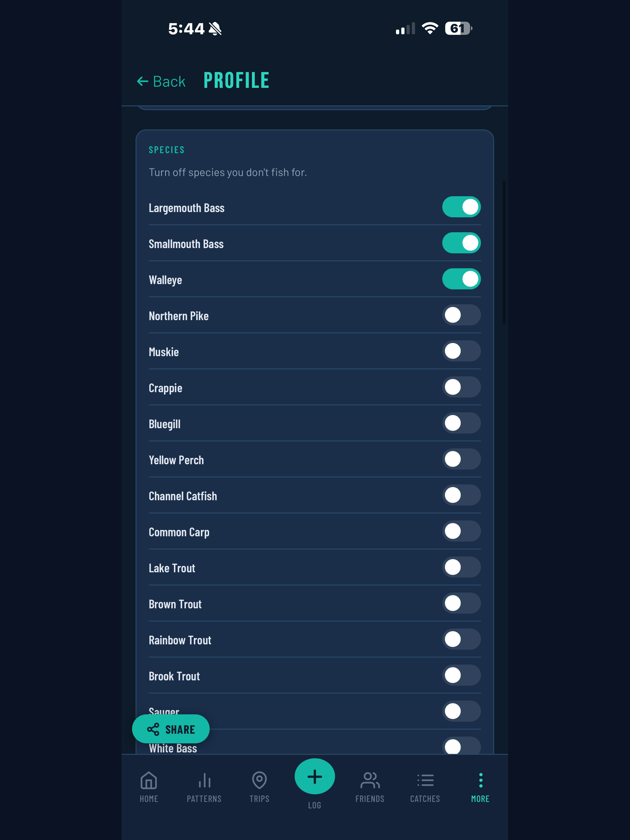 Reel Log
