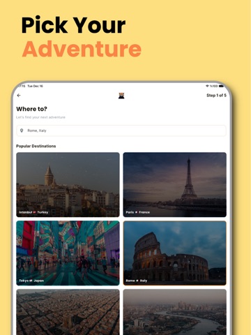 roadie: AI Trip Planner iPad screenshot