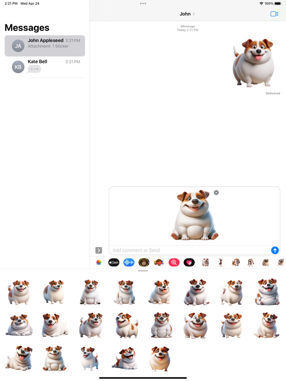 Screenshot #5 pour Fat Jack Russell Stickers