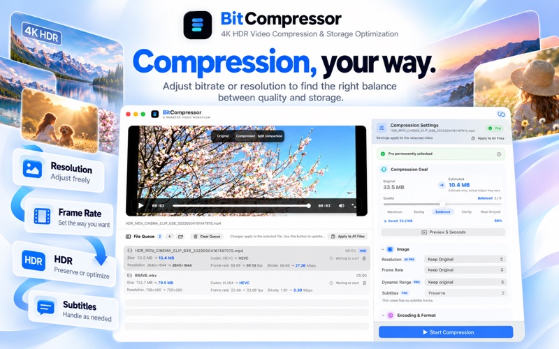 BitCompressor, zrzut ekranu 3