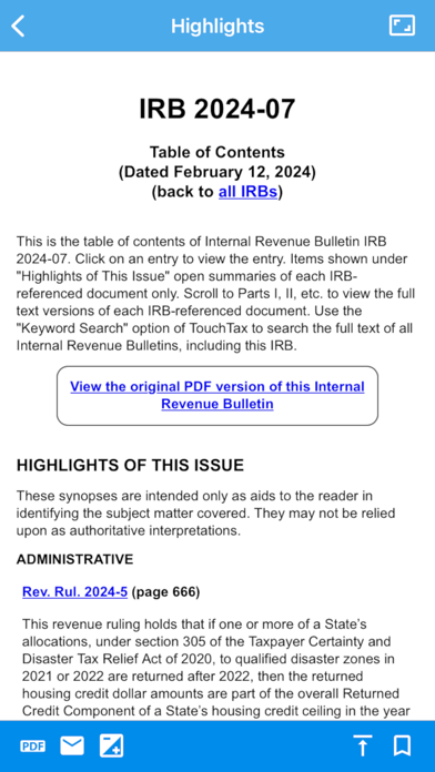 TouchTax Screenshot