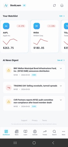 StockLearnAI screenshot