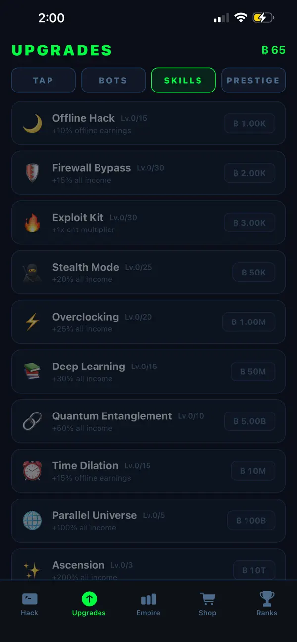 #3. Hack Tycoon: Dark Protocol (iOS) โดย: Yousef Alenezi