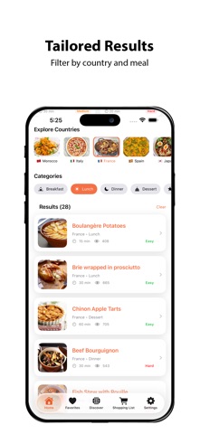 Global Cooking: Recipe Matcher screenshot