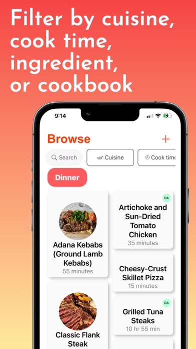 Marinate: Social cookbooks Screenshot