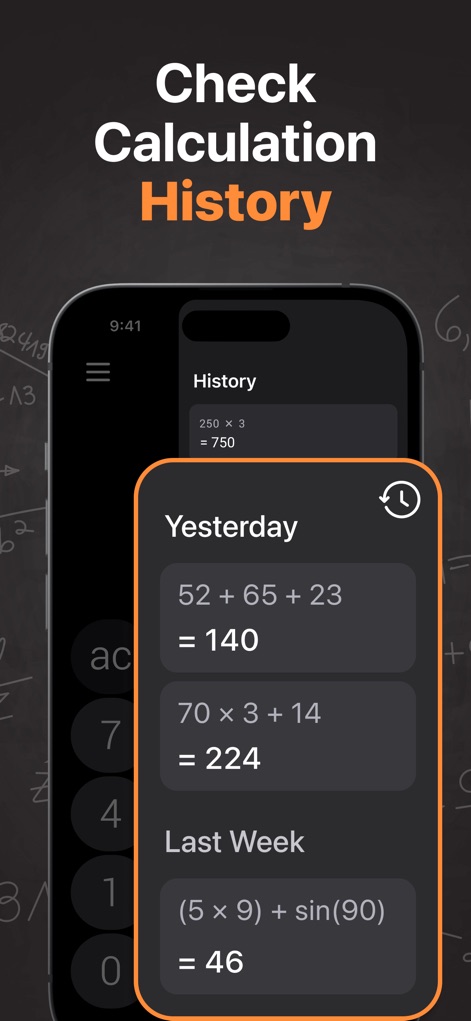 Calculator₊ - Calculation Recall