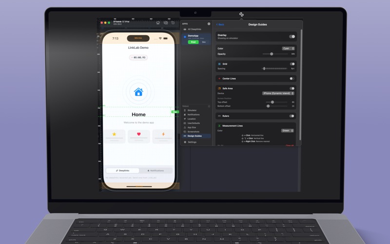 LinkLab for Xcode Simulator screenshot