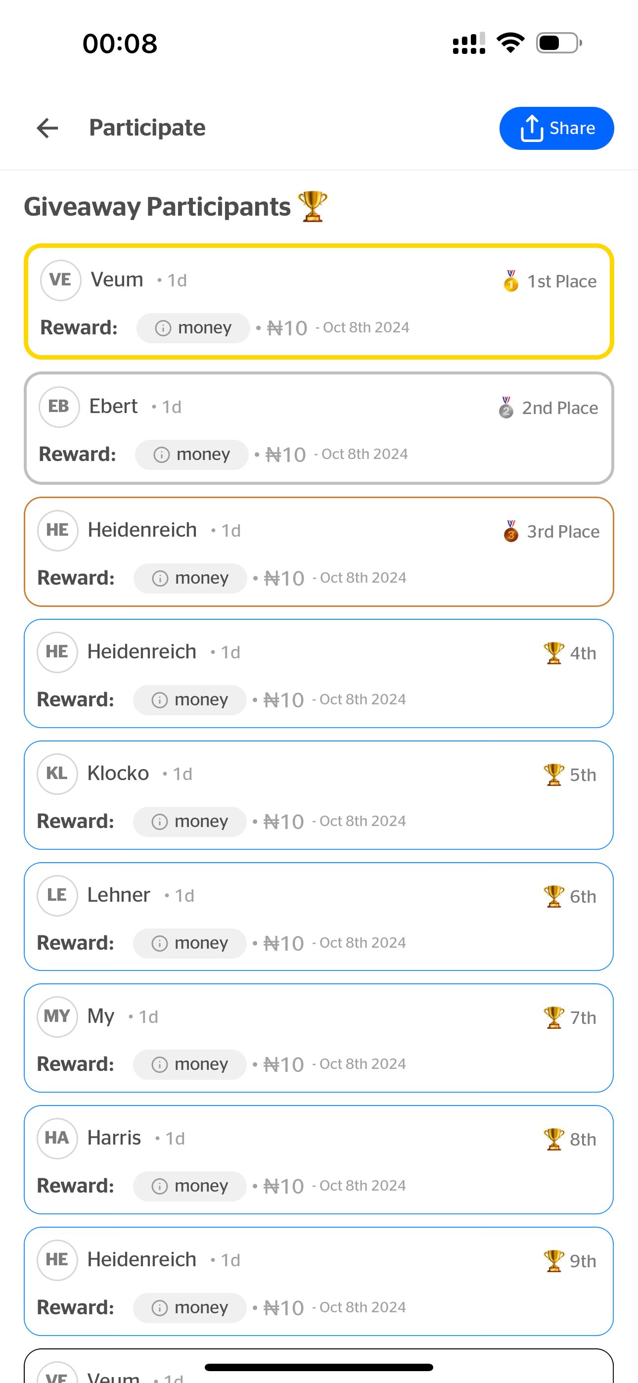 Winzy Social screenshot 7