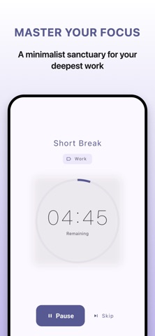 Seidō - Focus Timer & Pomodoro Screenshot 1 of 5