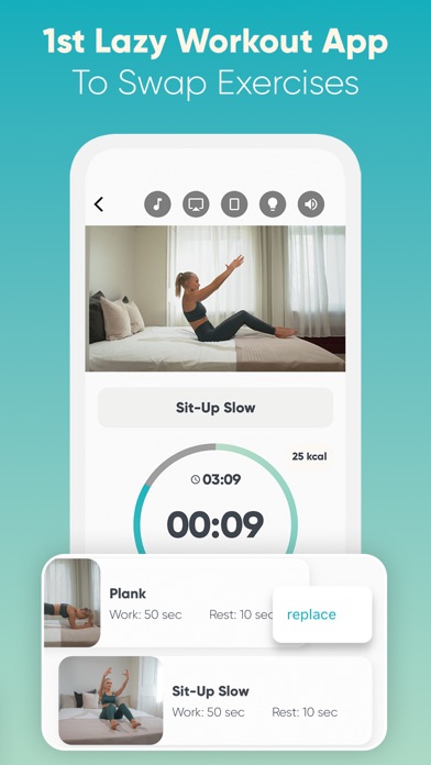 Wall Pilates Lazy Girl Workout Screenshot