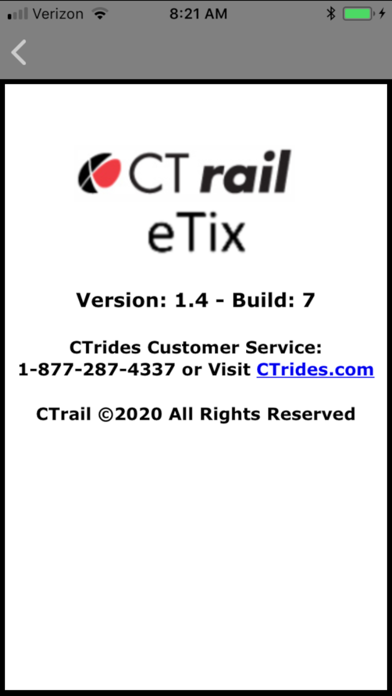 CTrail eTix Screenshot