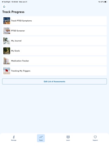 PTSD Coach iPad screenshot