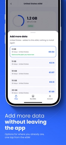Stellar eSIM: Travel Data Screenshot 6 of 7