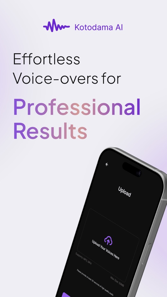 #4. Voice Changer: Kotodama AI (iOS) بواسطة: Proksi Yazılım