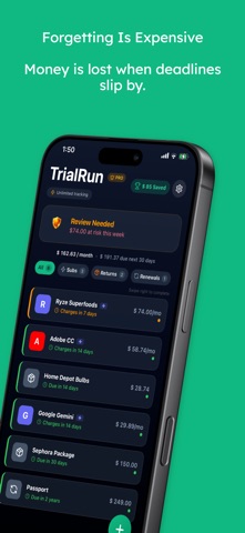 TrialRun: Money Deadlines screenshot