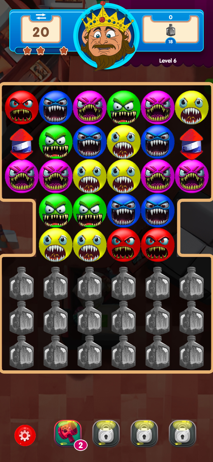 POP Germs Match 3 Puzzle