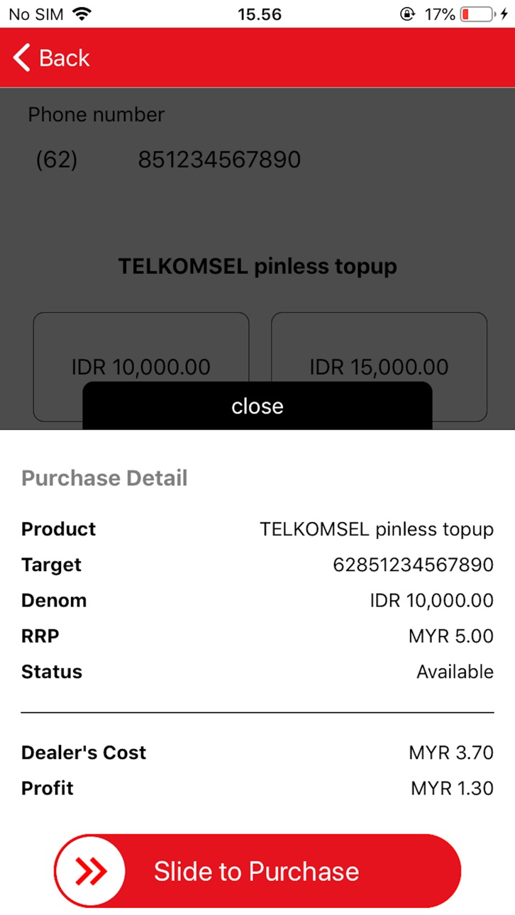 iPhone screenshot
