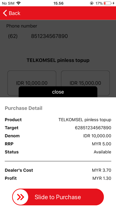 App screenshot