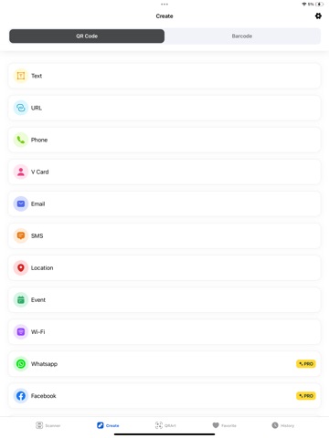 Tag: Barcode & QR code Scanner iPad screenshot