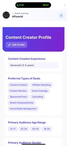 AffWorld screenshot