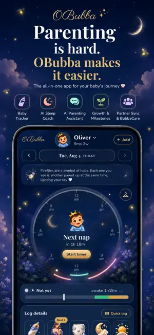OBubba: Baby Tracker & Sleep screenshot 1