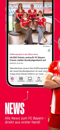 Screenshot von FC Bayern München auf dem iPhone 4