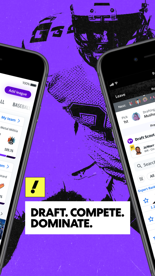 #2. Yahoo Fantasy Football, Sports (iOS) By: Yahoo