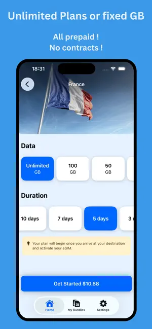 Data Glide eSIM for travel screenshot 2
