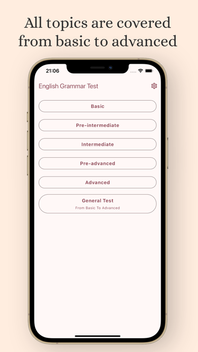 English Grammar Test & Quiz Screenshot