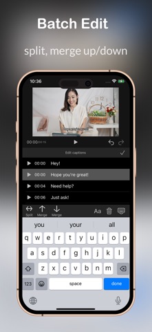 Voxu CC: AI Captions Subtitles iPhone screenshot
