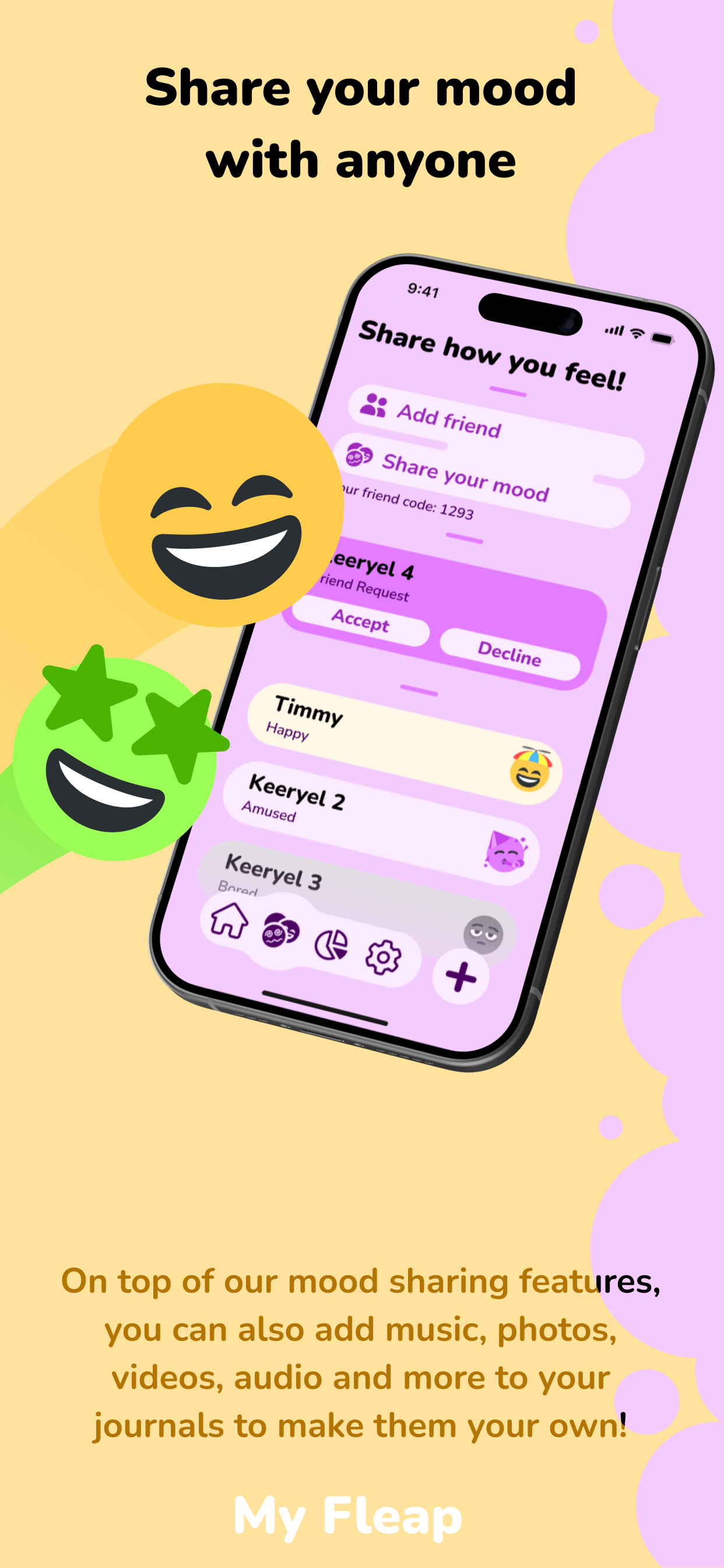 Notes & Moods: My Fleap screenshot 3