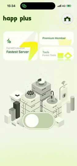 Captura de pantalla de Happ Plus впн - V2 впн en iPhone 1