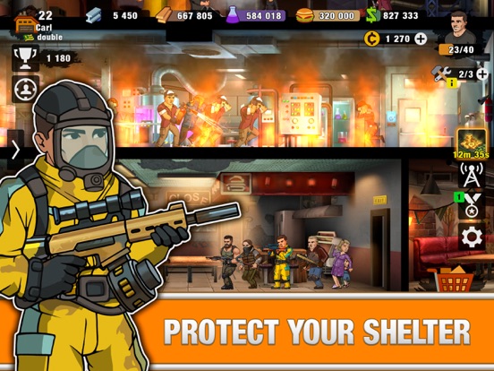 Zero City: Shelter and Bunker iPad app afbeelding 3