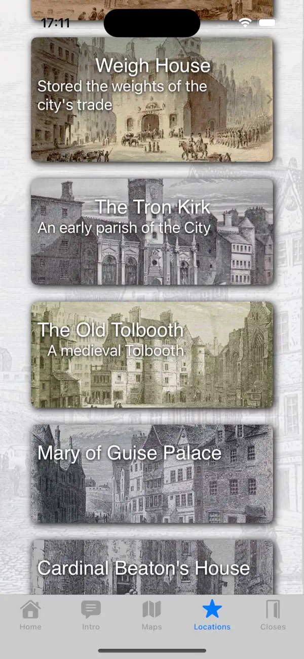 #6. Old Edinburgh (iOS) Ved: JOHN PAUL REID