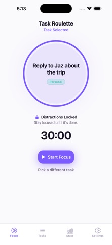 Task Roulette: Spin, Focus, Do Screenshot 3 of 8