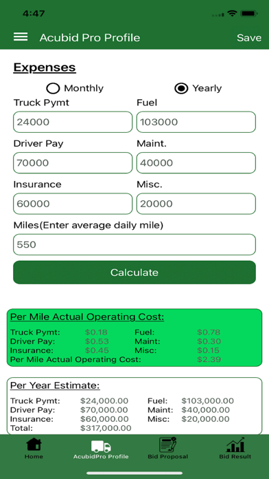 Acubid Pro iPhone screenshot 1 - Business app