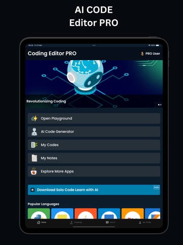 Code Editor Pro | CoddyAI ipad screenshot 2